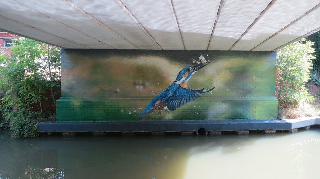 Frenchay Road Bridge Kingfisher Mural